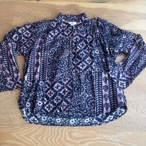 XiRENA Ikat Button Down Blouse